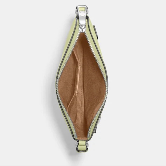 New w/Tag Coach Mini Rowan CROSSGRAI File Bag Pale Lime/Silver Below $250 Retail - Picture 3 of 6